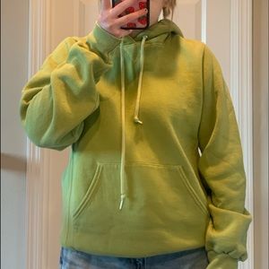 plain matcha green hoodie